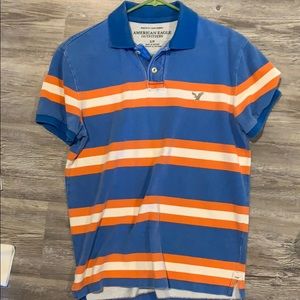 American Eagle Striped Polo